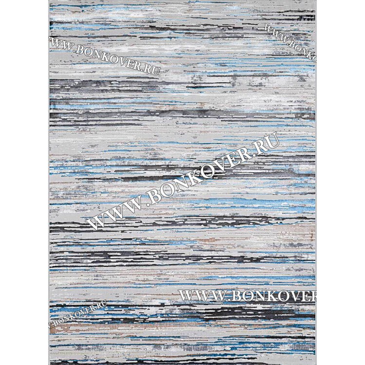 Ковер в гостиную дизайн 63 Абстракция Серый с Синим