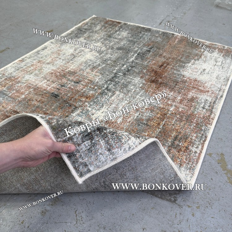 Бельгийский ковер из артшелка дизайн 106 Разноцветный