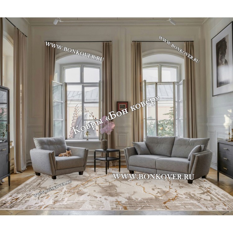 Турецкий Ковер Для Гостиной Абстракция Дизайн 07